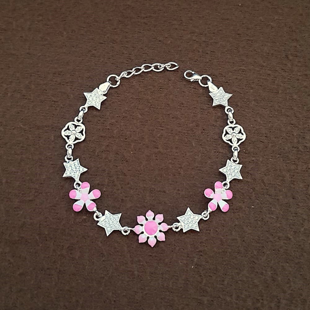 Charm & Bloom Kids Silver  Rakhi