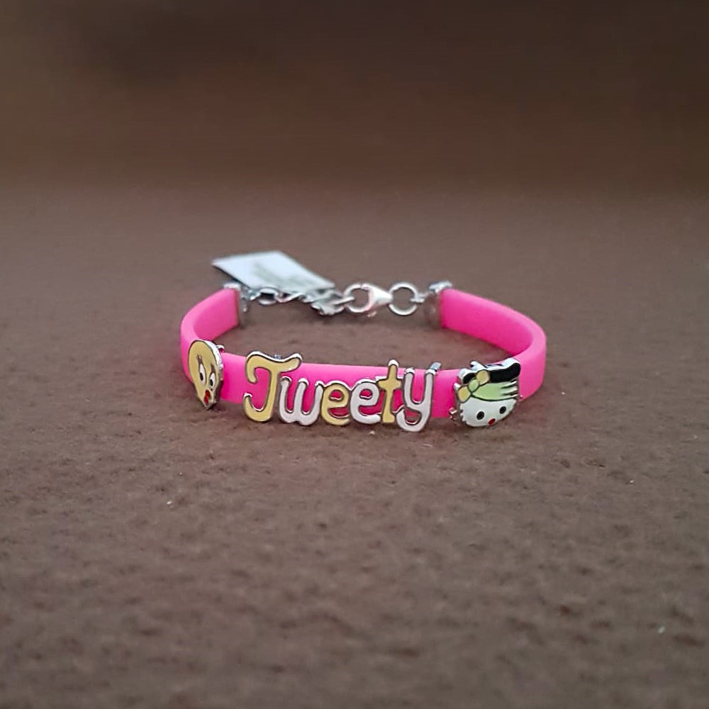 Tweety Character Kids Silver Rakhi
