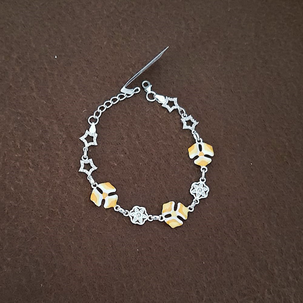 Star & Bee Silver Charm Bracelet