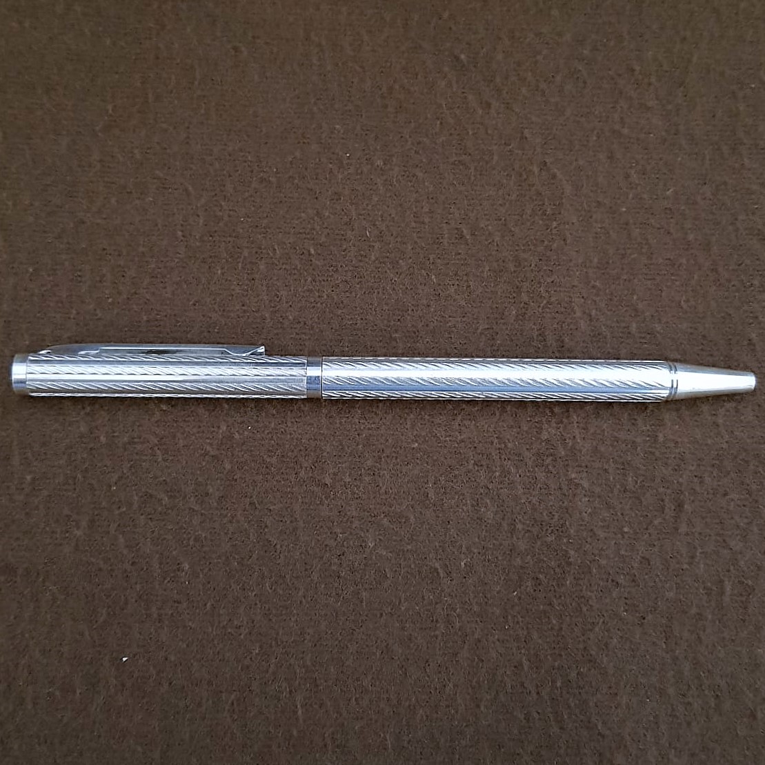 Sterling Silver Diagonal Pattern Executive Pen