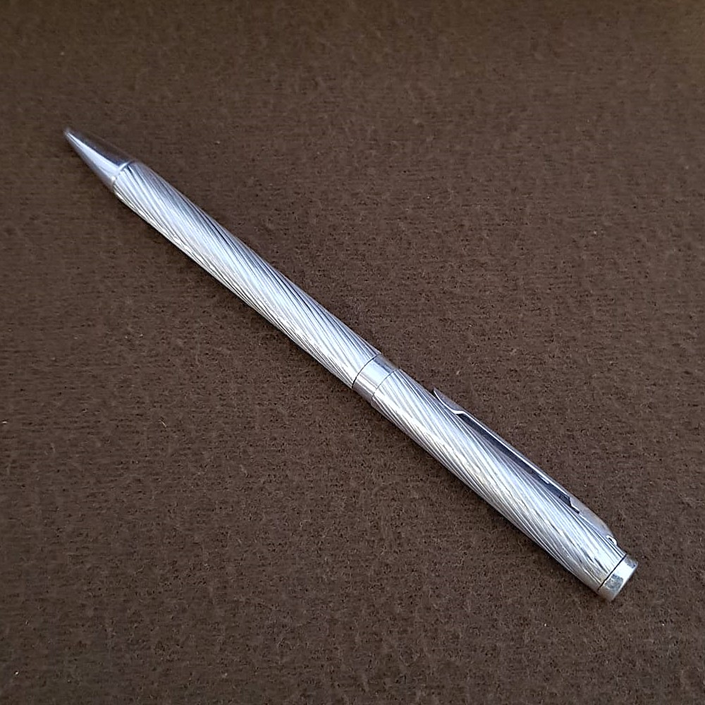 Sterling Silver Linear Groove Professional Pen
