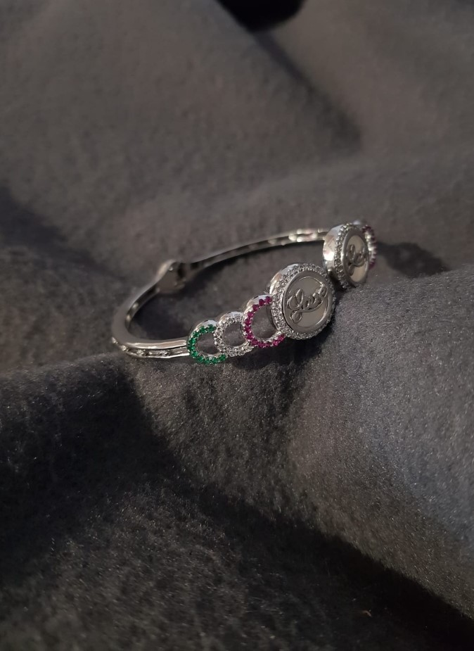 925 Silver Spring Kada Bracelet