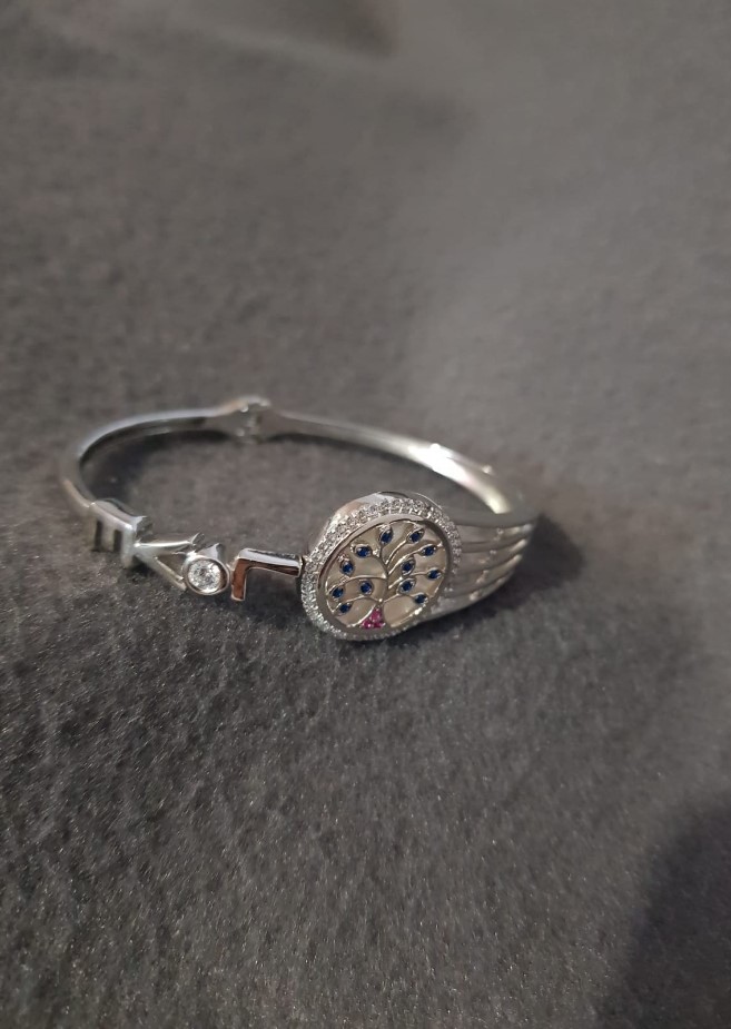 925 Silver Spring Kada Bracelet